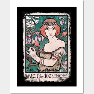 Art Nouveau - Paul Berthon Alphonse Mucha Vintage Fantasy Posters and Art